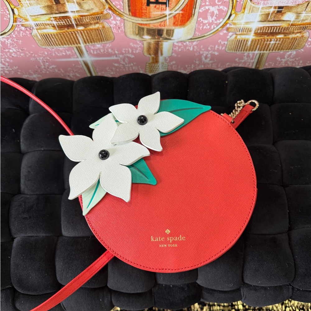 Kate Spade Red Floral Crossbody Bag
